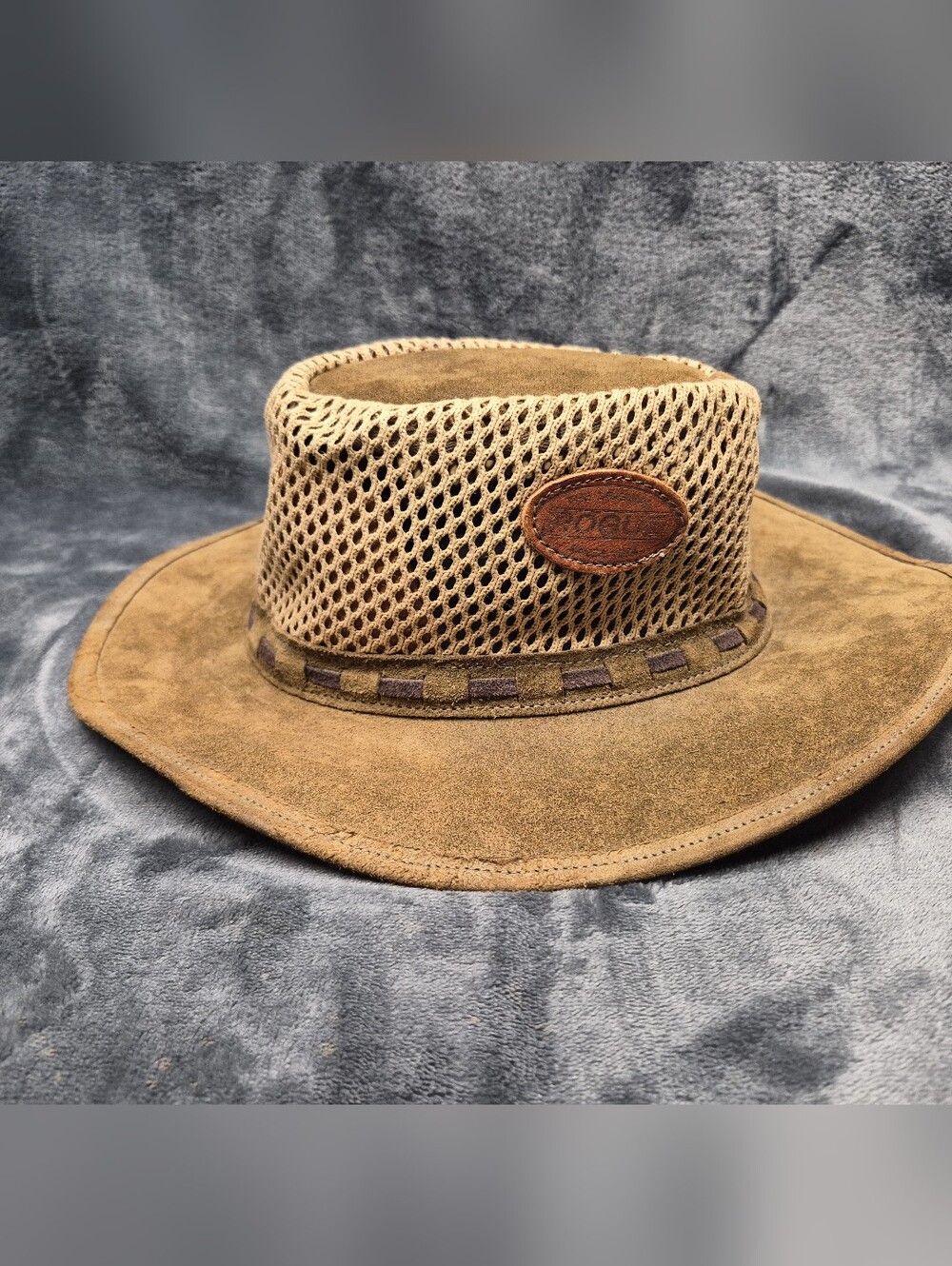 The Original ROGUE Men's Suede Leather/Mesh Breezy Hat Size Small 54,55 Cms
